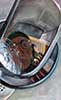 Self portrait, looking at a faucet